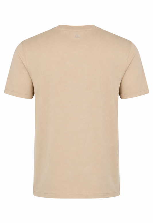 Ami Herren T-Shirt Beige