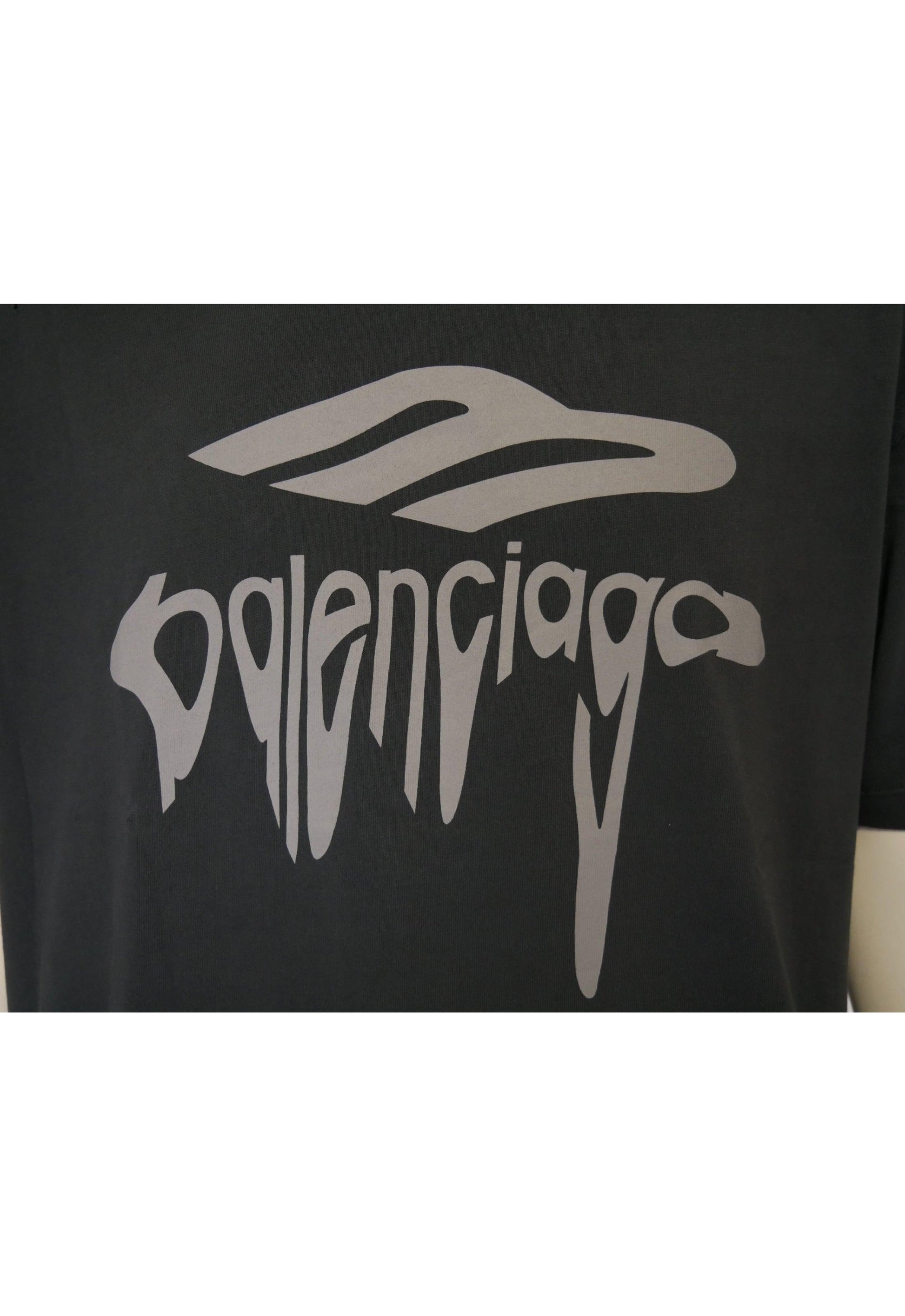 Balenciaga Herren T-Shirt Oversized Schwarz - Original Designer Marken Outlet - Salvin Store