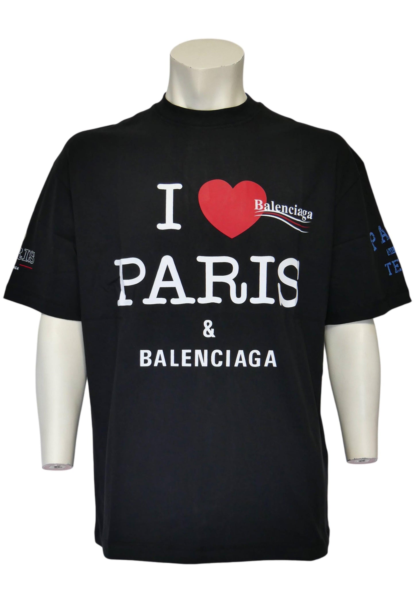 Balenciaga Herren T-Shirt Oversized Schwarz - Original Designer Marken Outlet - Salvin Store