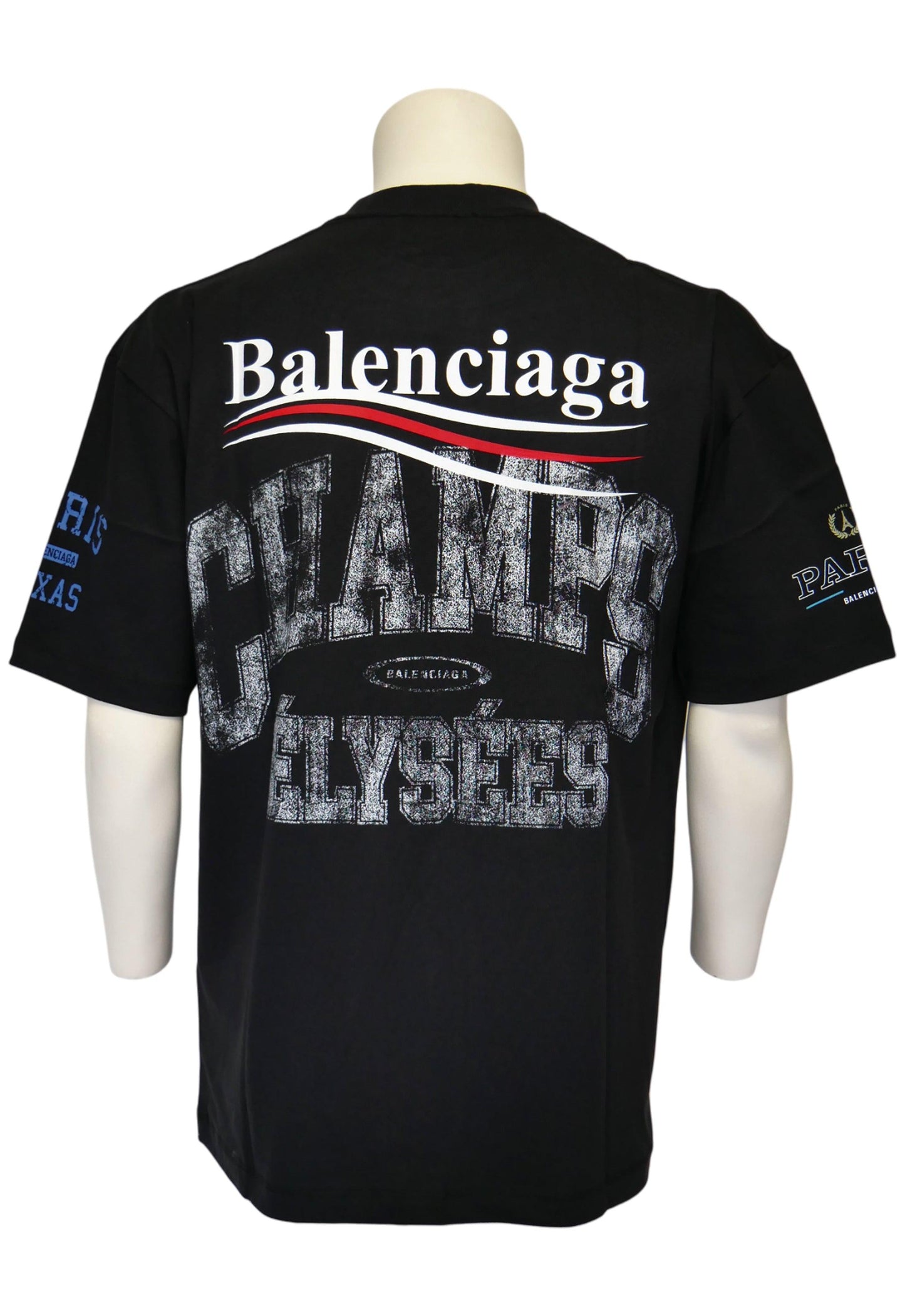 Balenciaga Herren T-Shirt Oversized Schwarz - Original Designer Marken Outlet - Salvin Store