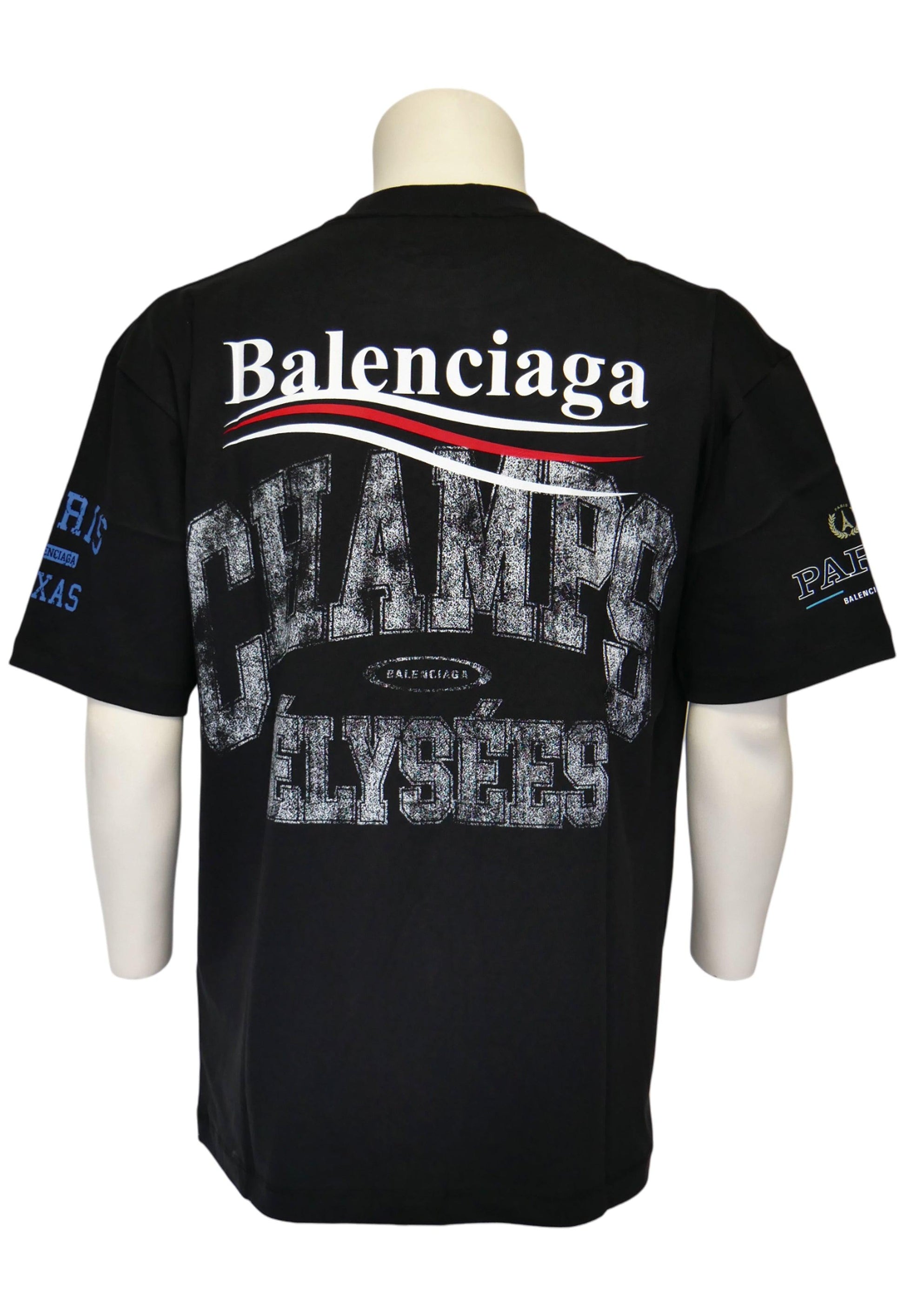 Balenciaga Herren T-Shirt Oversized Schwarz - Original Designer Marken Outlet - Salvin Store