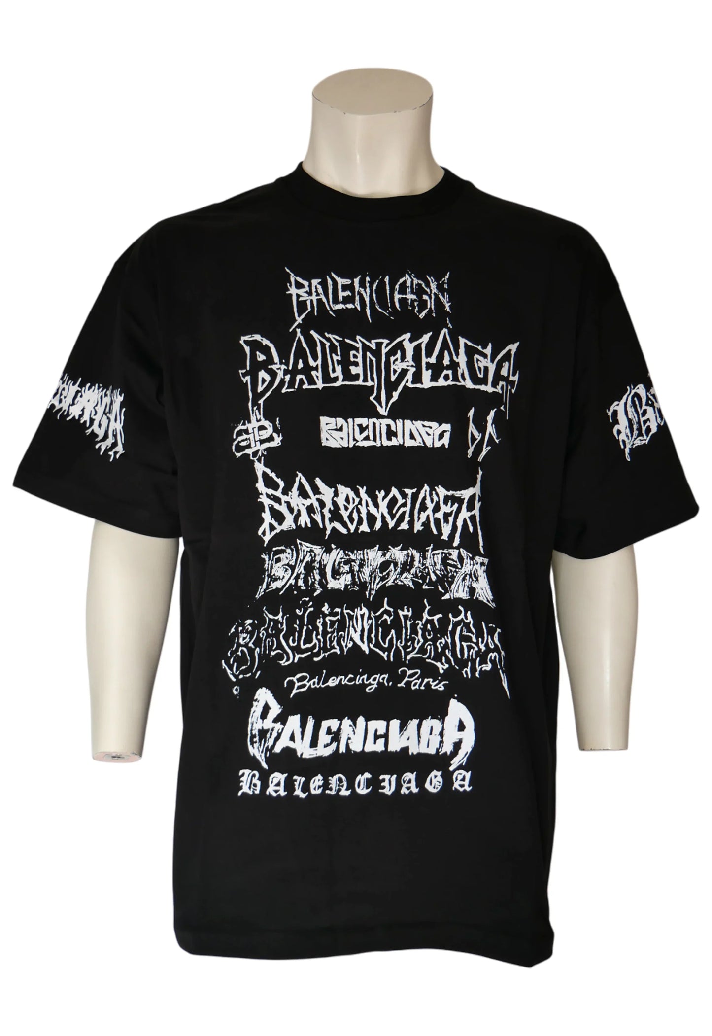 Balenciaga Herren T-Shirt Schwarz - Original Designer Marken Outlet - Salvin Store