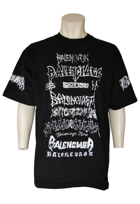 Balenciaga Herren T-Shirt Schwarz - Original Designer Marken Outlet - Salvin Store