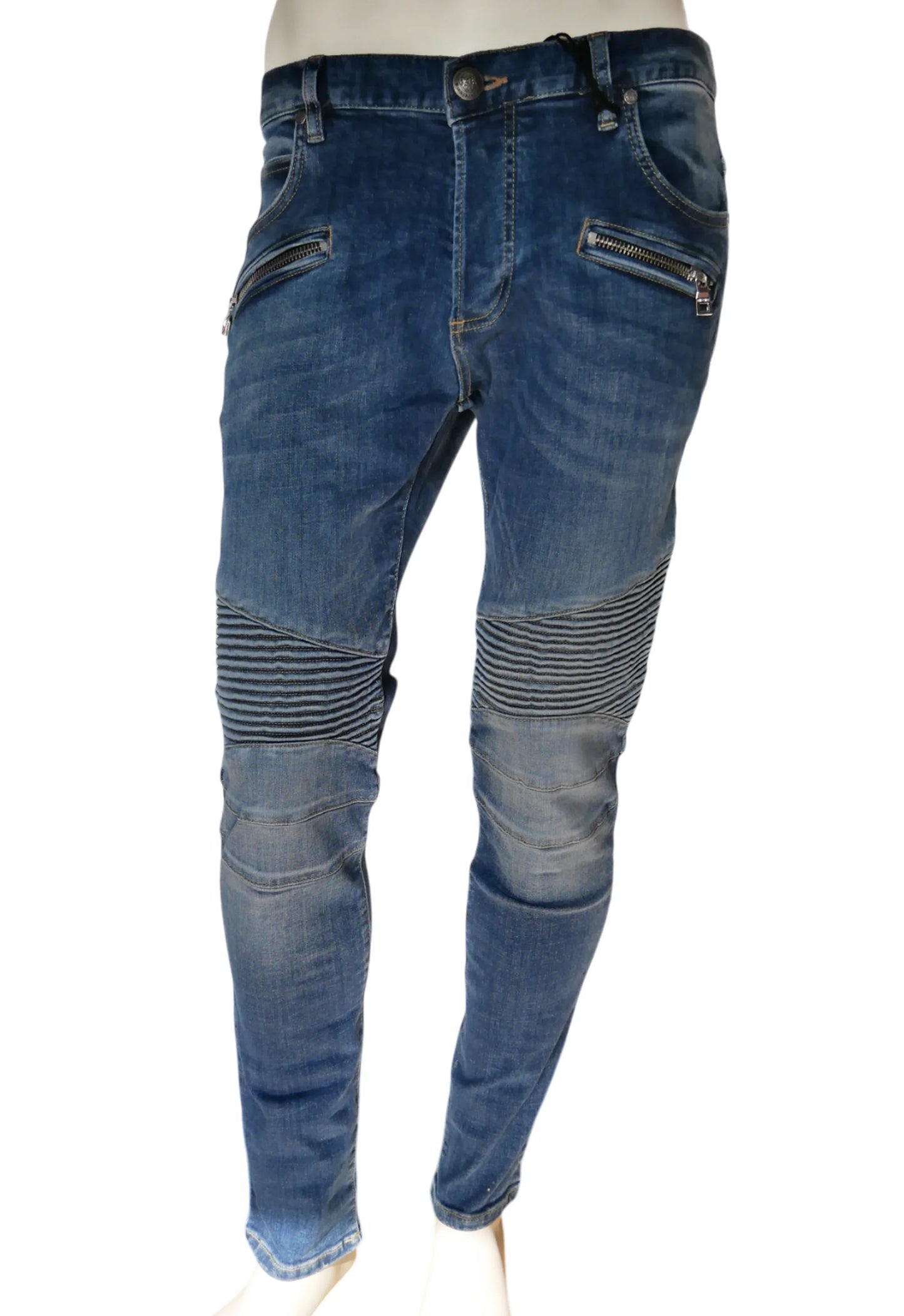 Balmain Herren Jeans Blau - Original Designer Marken Outlet - Salvin Store