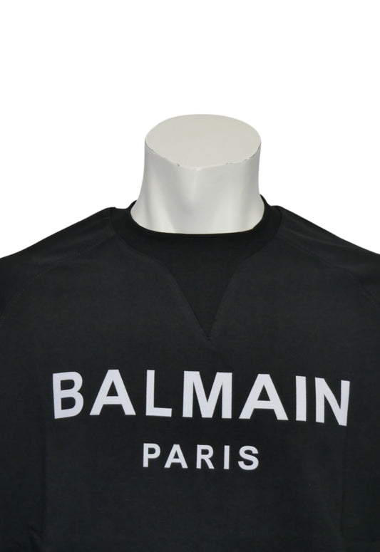 Balmain Herren Oversized T-Shirt Schwarz