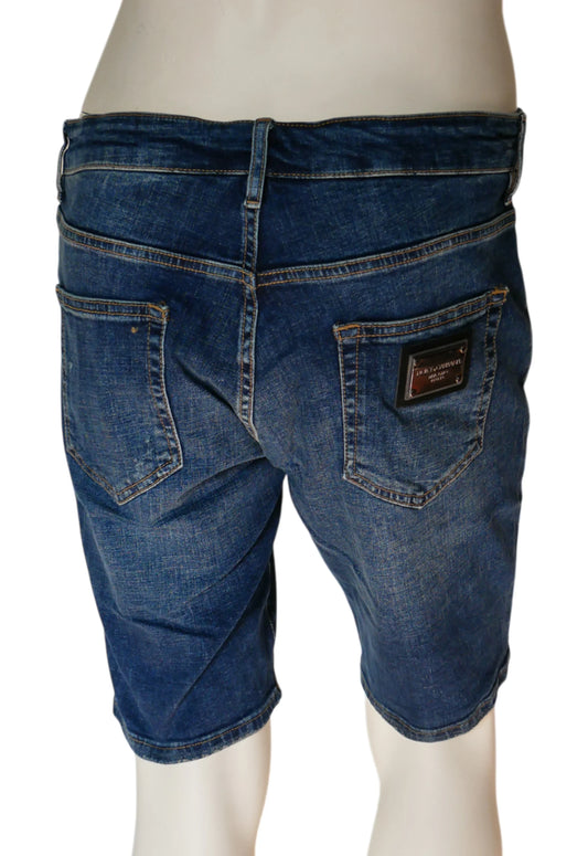 Dolce & Gabbana Herren Jeans Short Blau - Original Designer Marken Outlet - Salvin Store