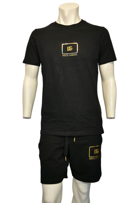 Dolce & Gabbana Herren Kurzer Trainingsanzug Schwarz