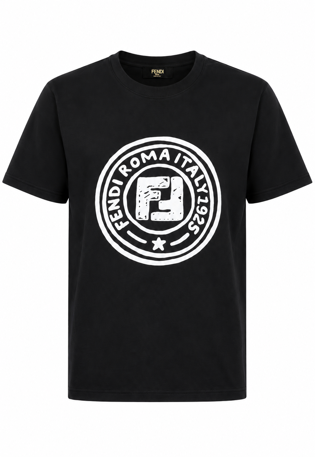 Fendi Herren T-Shirt Schwarz