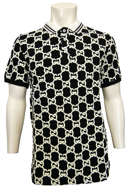 Gucci Herren Poloshirt Schwarz