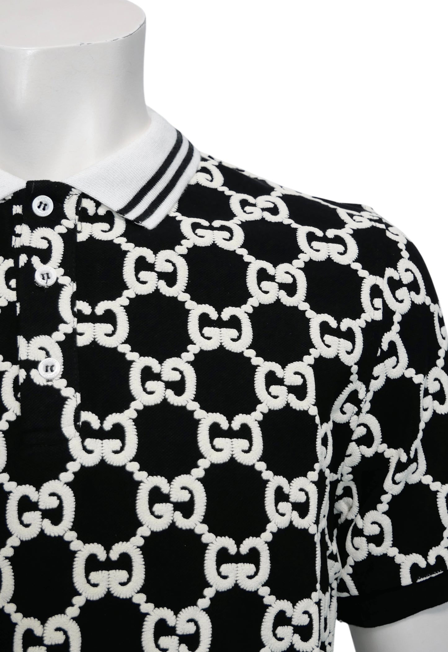 Gucci Herren Poloshirt Schwarz