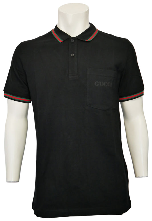 Gucci Herren Poloshirt Schwarz