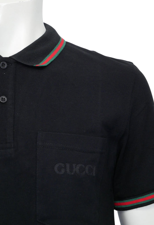 Gucci Herren Poloshirt Schwarz