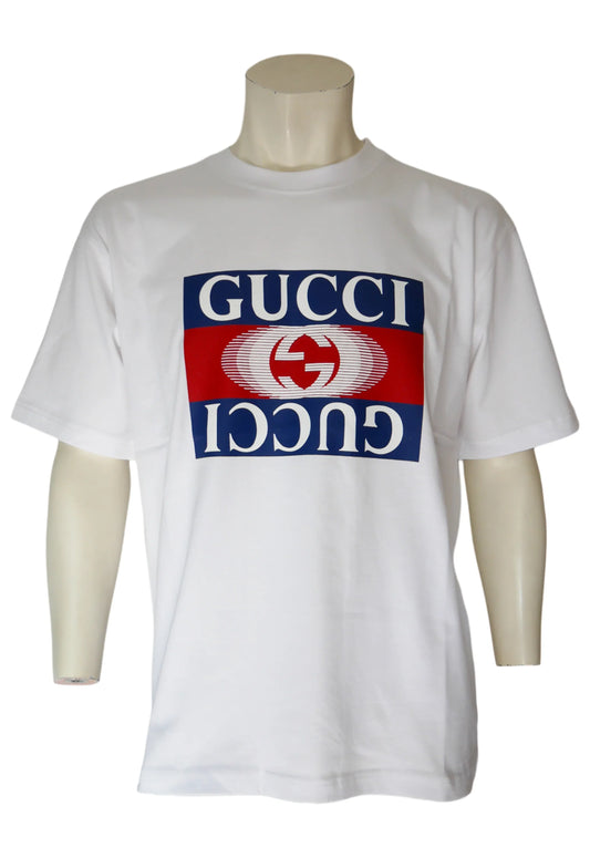 Gucci Herren T-Shirt Weiß - Original Designer Marken Outlet - Salvin Store