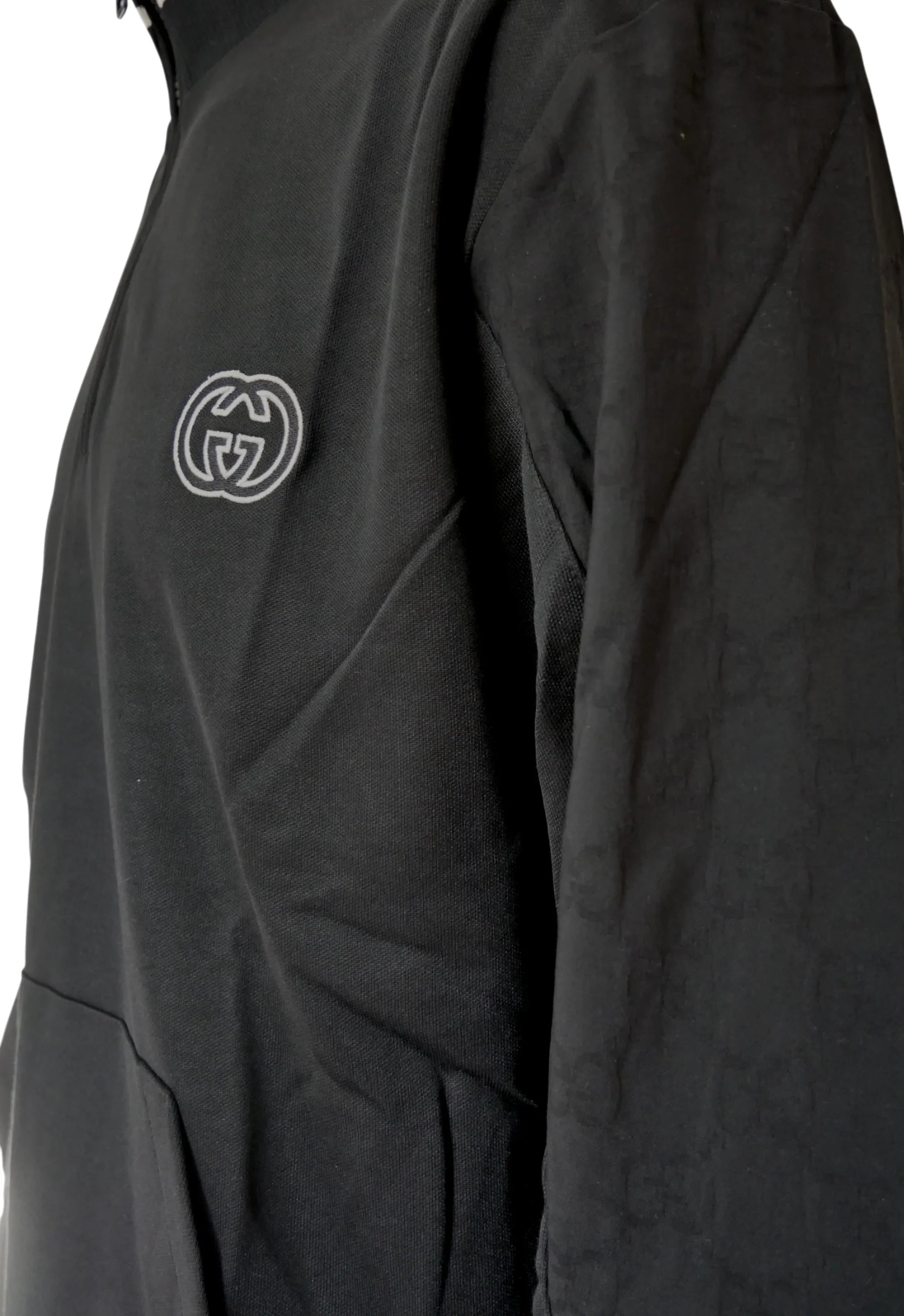 Gucci Herren Trainingsanzug Schwarz mit GG-Logo - Original Designer Marken Outlet - Salvin Store