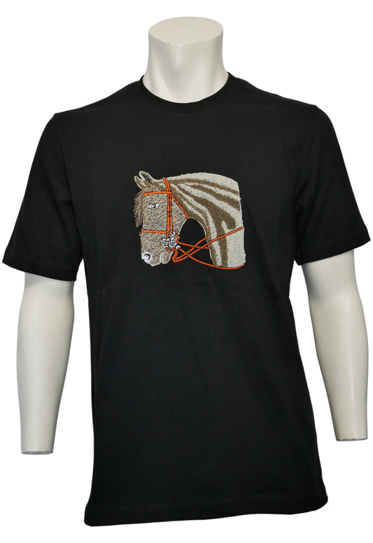Hermès Herren T-Shirt Schwarz