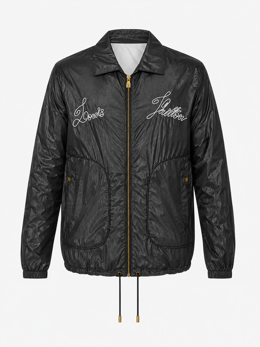Louis Vuitton Herren Embroidered Nylon Blouson Jacke