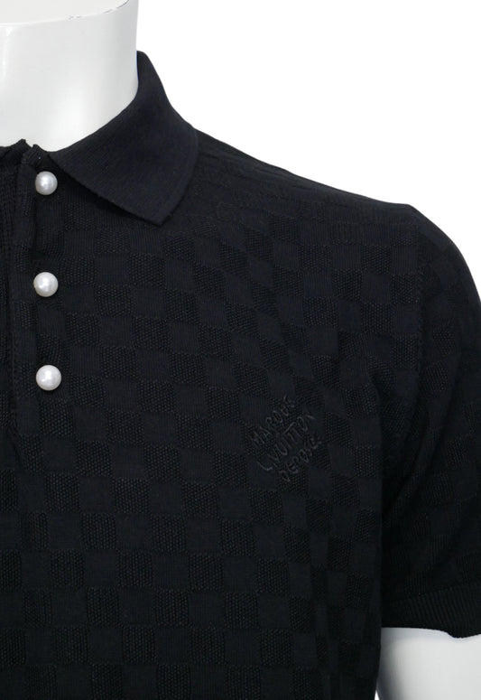 Louis Vuitton Herren Poloshirt Schwarz