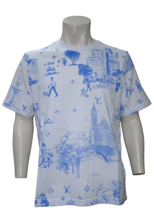 Louis Vuitton Herren T-Shirt Weiss - Original Designer Marken Outlet - Salvin Store