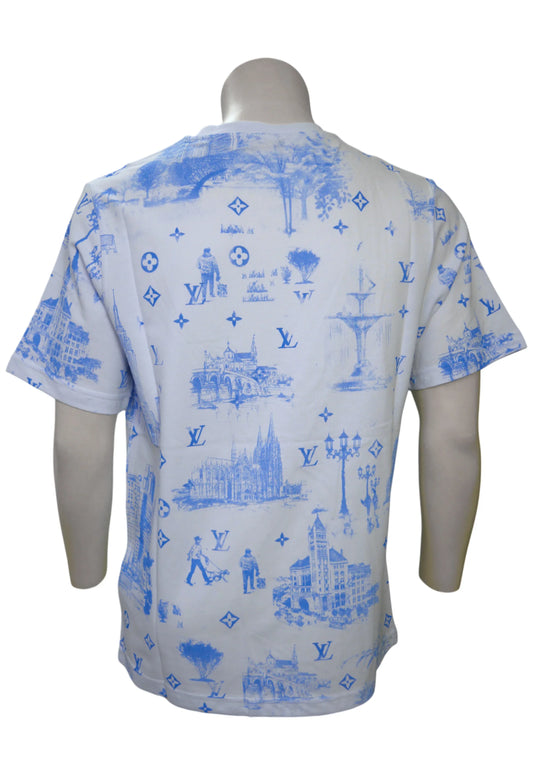 Louis Vuitton Herren T-Shirt Weiss - Original Designer Marken Outlet - Salvin Store