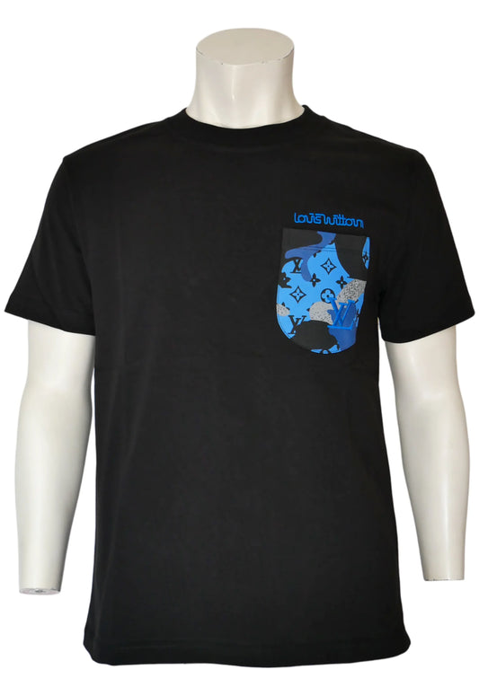 Louis Vuitton Herren T-Shirt Schwarz - Original Designer Marken Outlet - Salvin Store