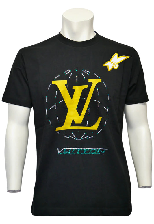 Louis Vuitton Herren T-Shirt Schwarz - Original Designer Marken Outlet - Salvin Store