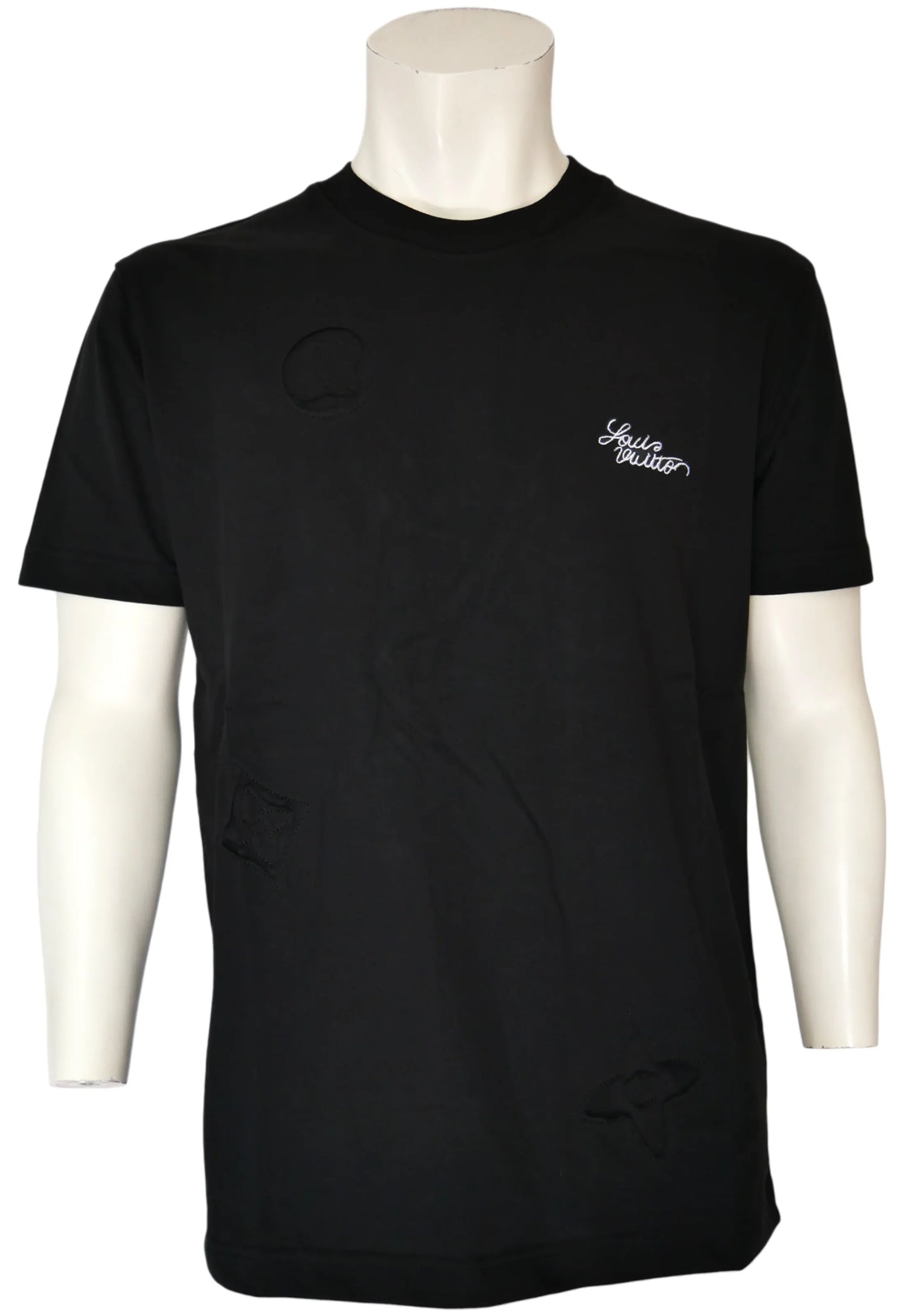 Louis Vuitton Herren T-Shirt Schwarz - Original Designer Marken Outlet - Salvin Store