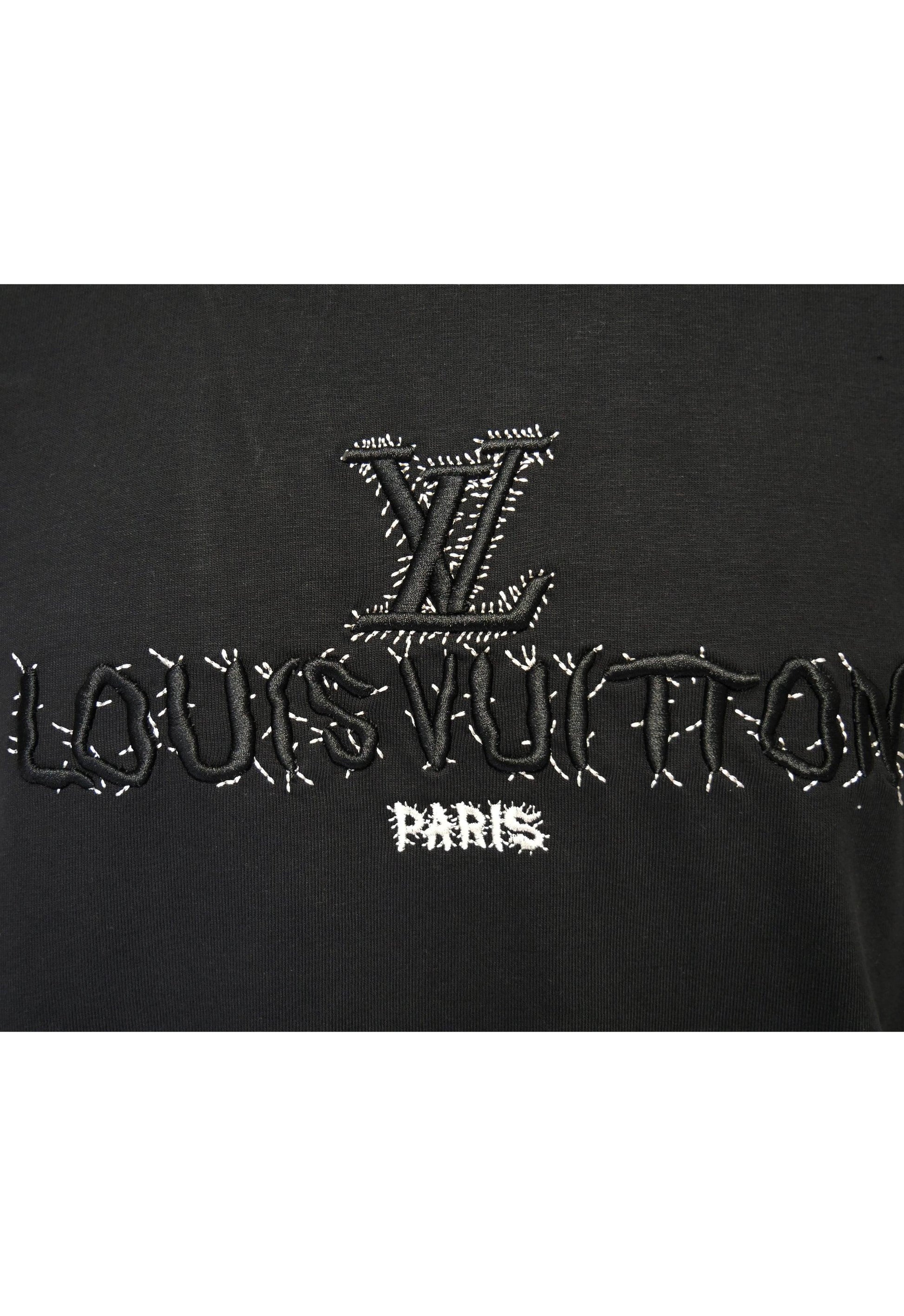 Louis Vuitton Herren T-Shirt Schwarz - Original Designer Marken Outlet - Salvin Store