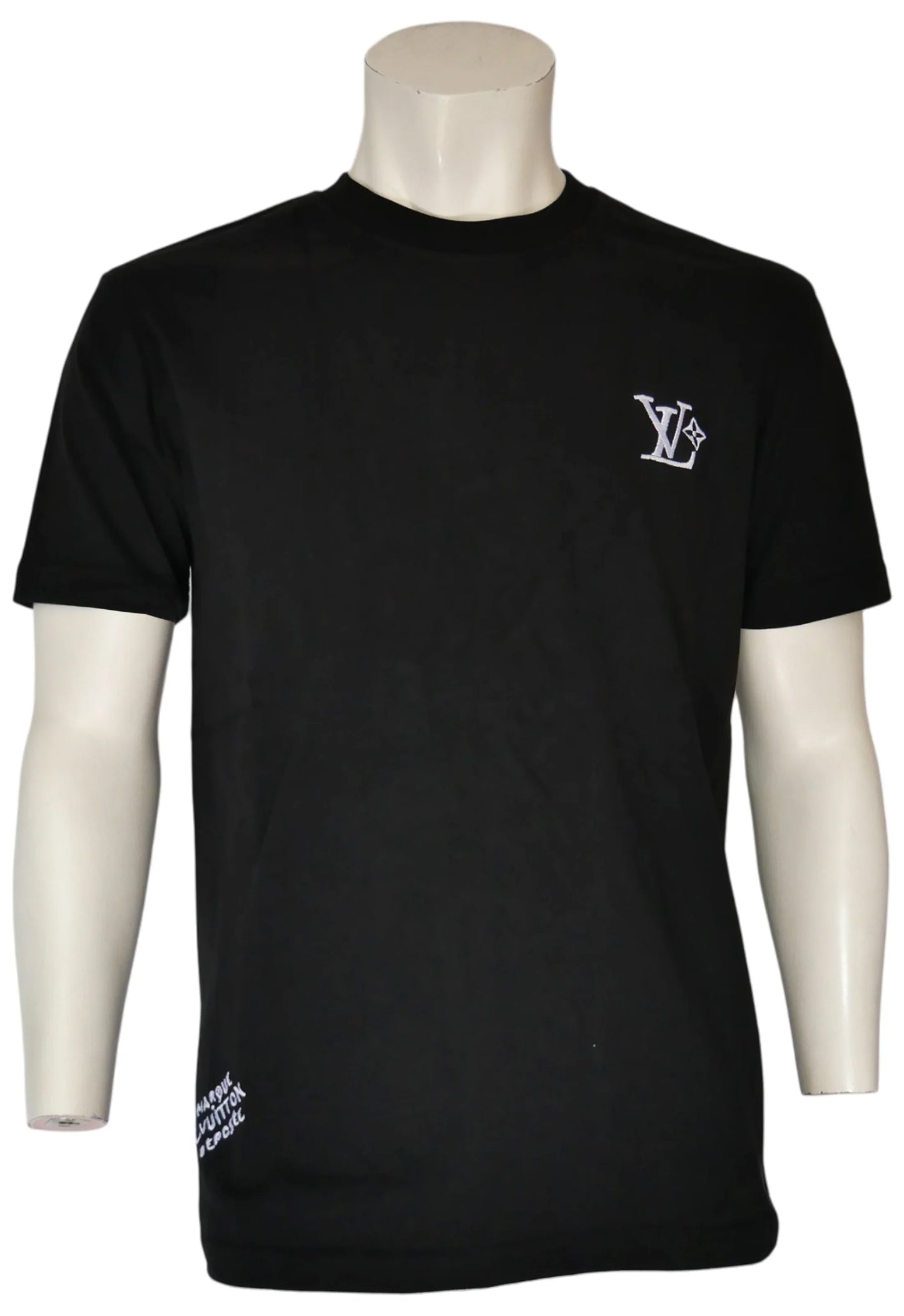 Louis Vuitton Herren T-Shirt Schwarz - Original Designer Marken Outlet - Salvin Store