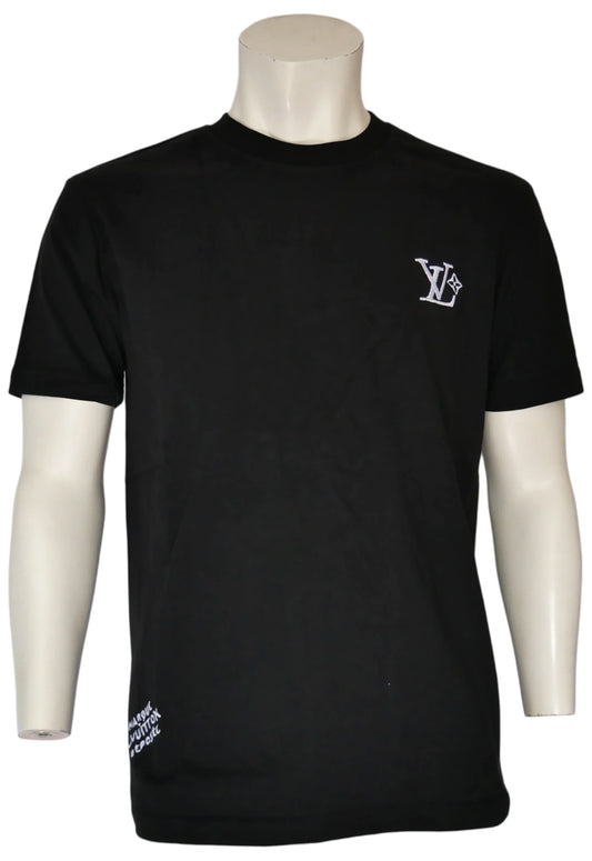 Louis Vuitton Herren T-Shirt Schwarz - Original Designer Marken Outlet - Salvin Store