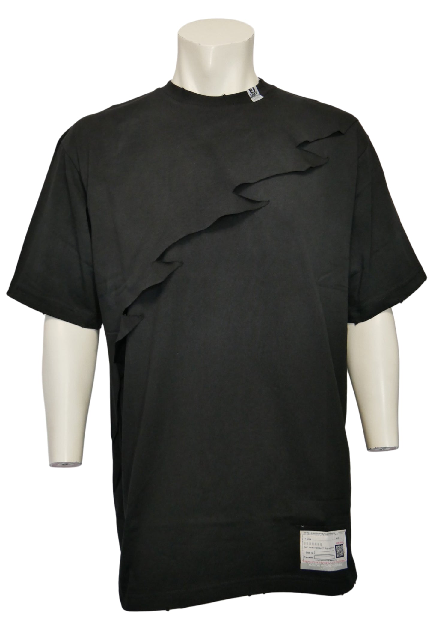 Maison Mihara Yasuhiro Herren T-Shirt Schwarz