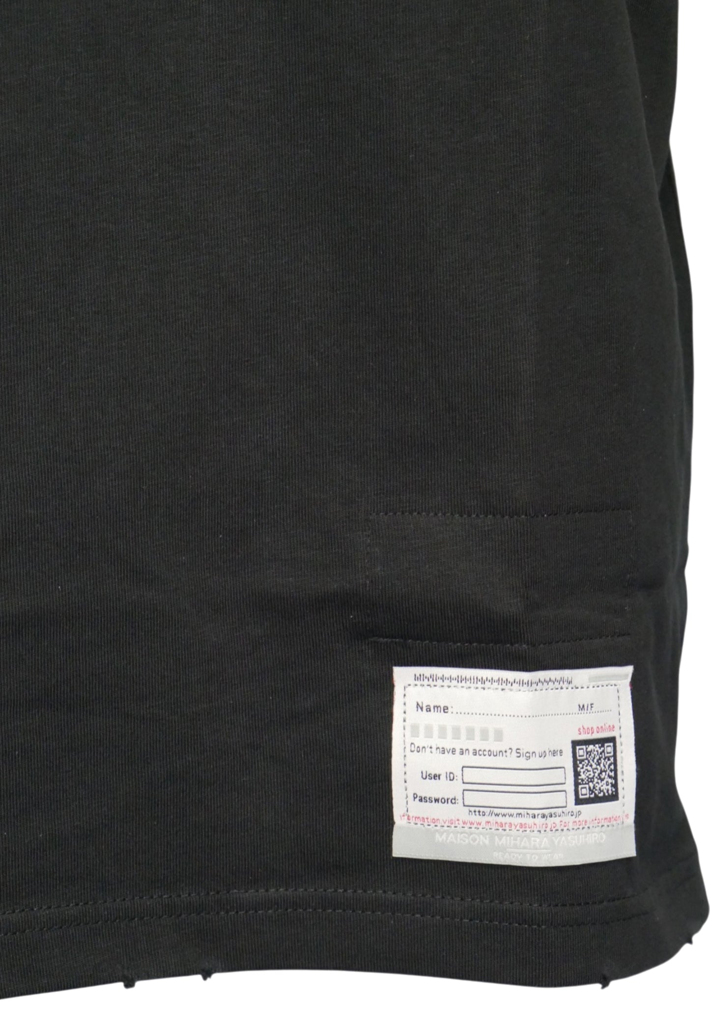 Maison Mihara Yasuhiro Herren T-Shirt Schwarz