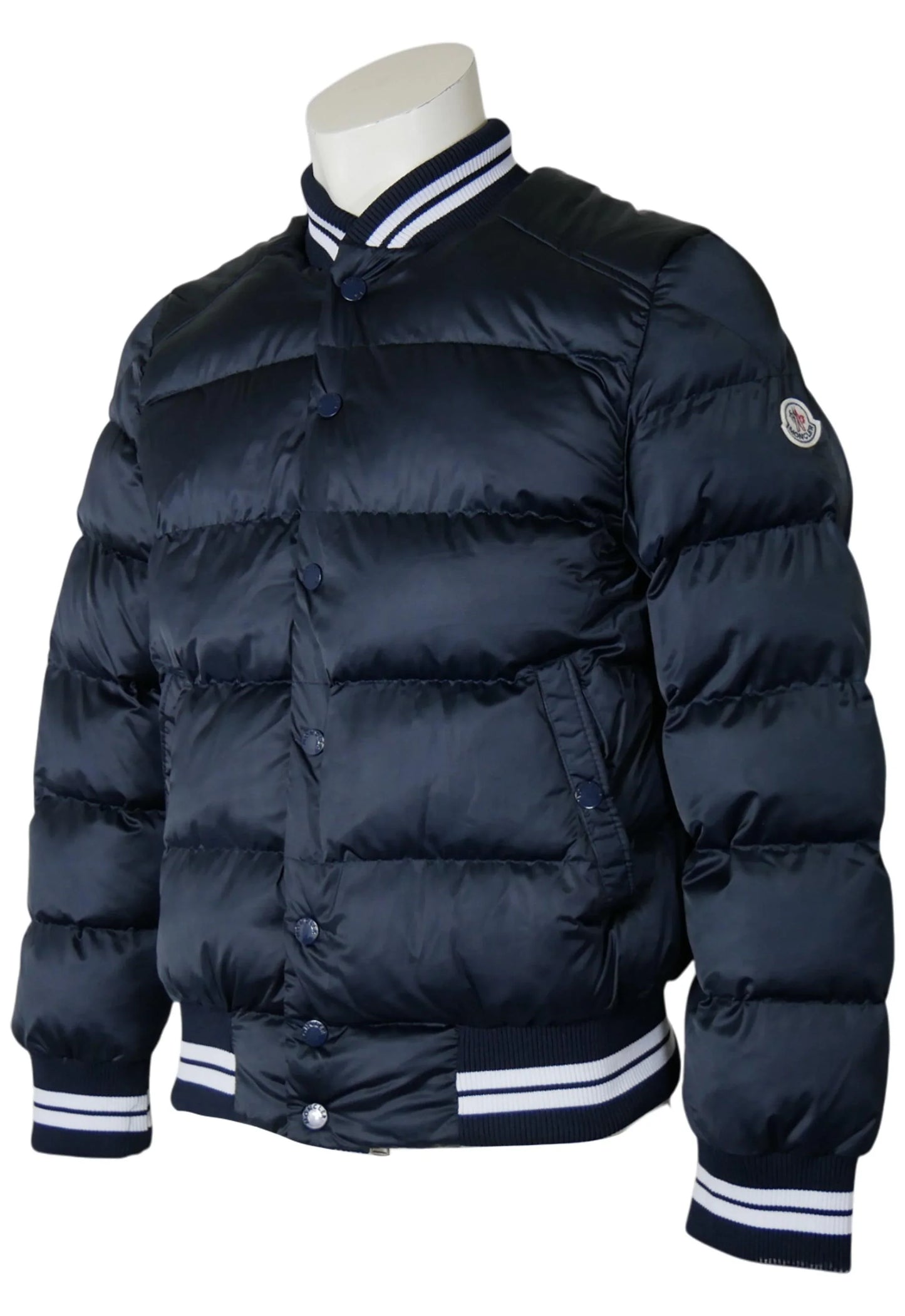 Moncler Herren Jacke Blau – Mit Logo hinten - Original Designer Marken Outlet - Salvin Store