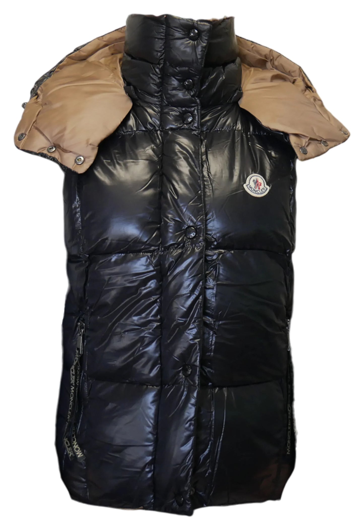 Moncler Damen Oversized Pufferweste Schwarz - Original Designer Marken Outlet - Salvin Store