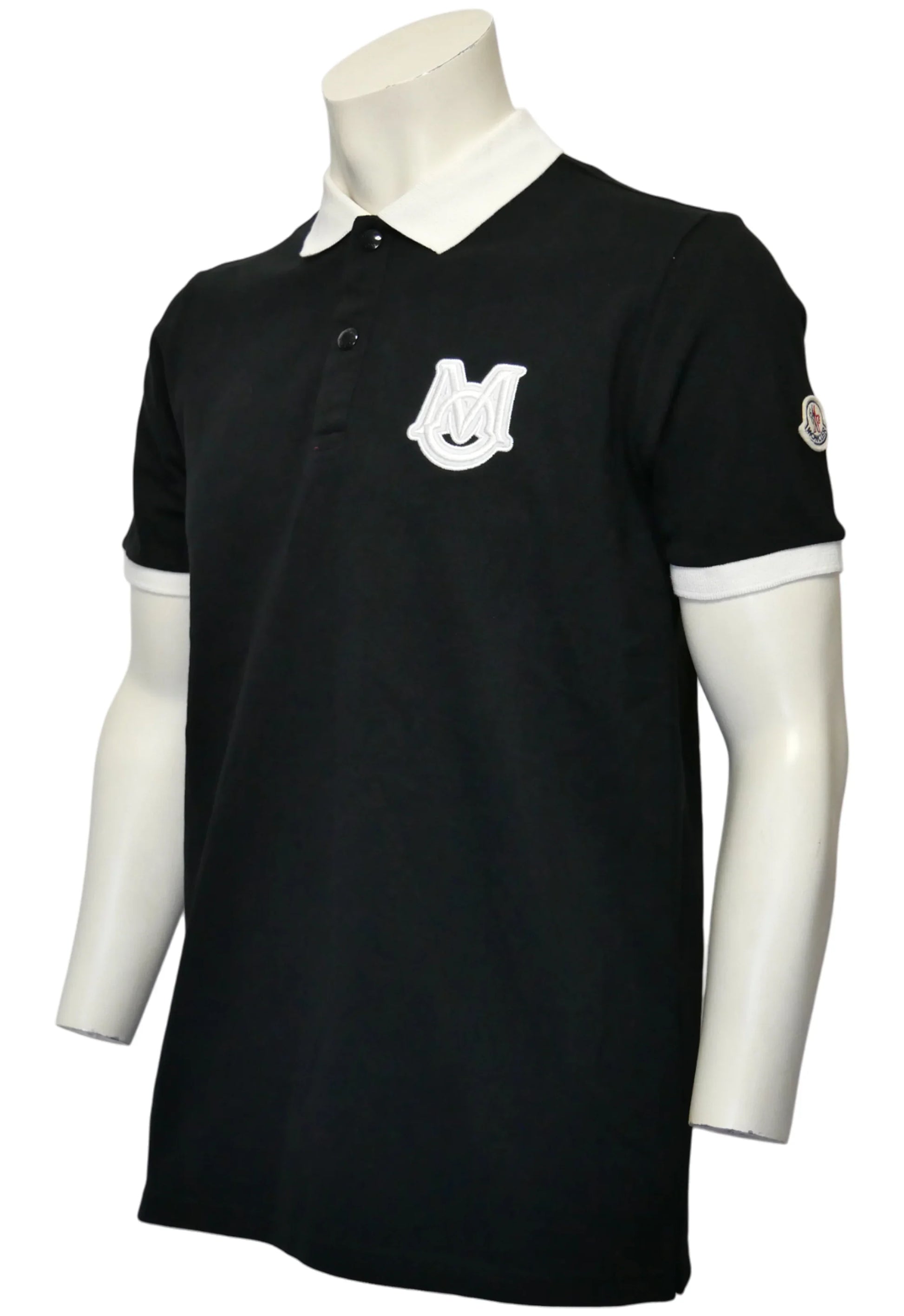 Moncler Herren Poloshirt Schwarz - Original Designer Marken Outlet - Salvin Store