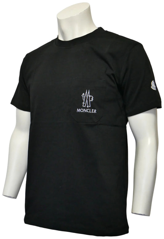 Moncler Herren T-Shirt Schwarz - Original Designer Marken Outlet - Salvin Store
