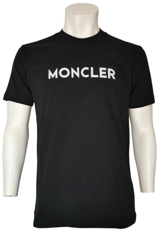 Moncler Herren T-Shirt Schwarz - Original Designer Marken Outlet - Salvin Store