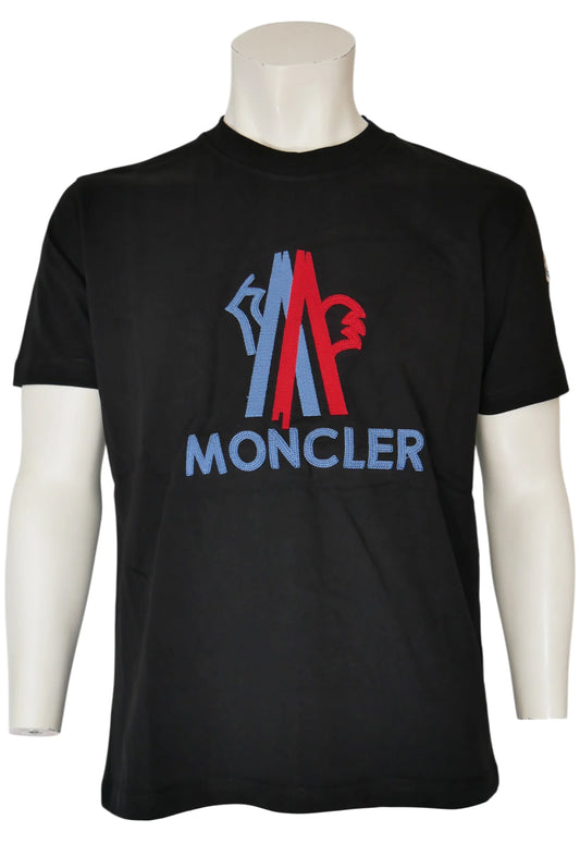 Moncler Herren T-Shirt Schwarz - Original Designer Marken Outlet - Salvin Store