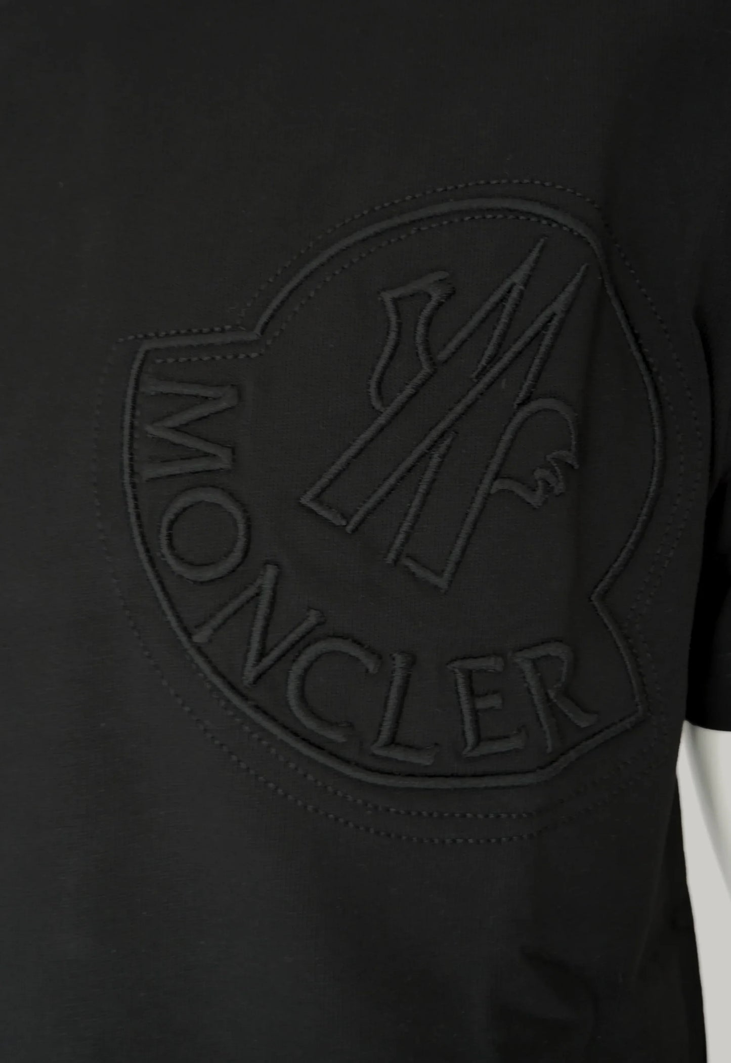 Moncler Herren T-Shirt Schwarz - Original Designer Marken Outlet - Salvin Store