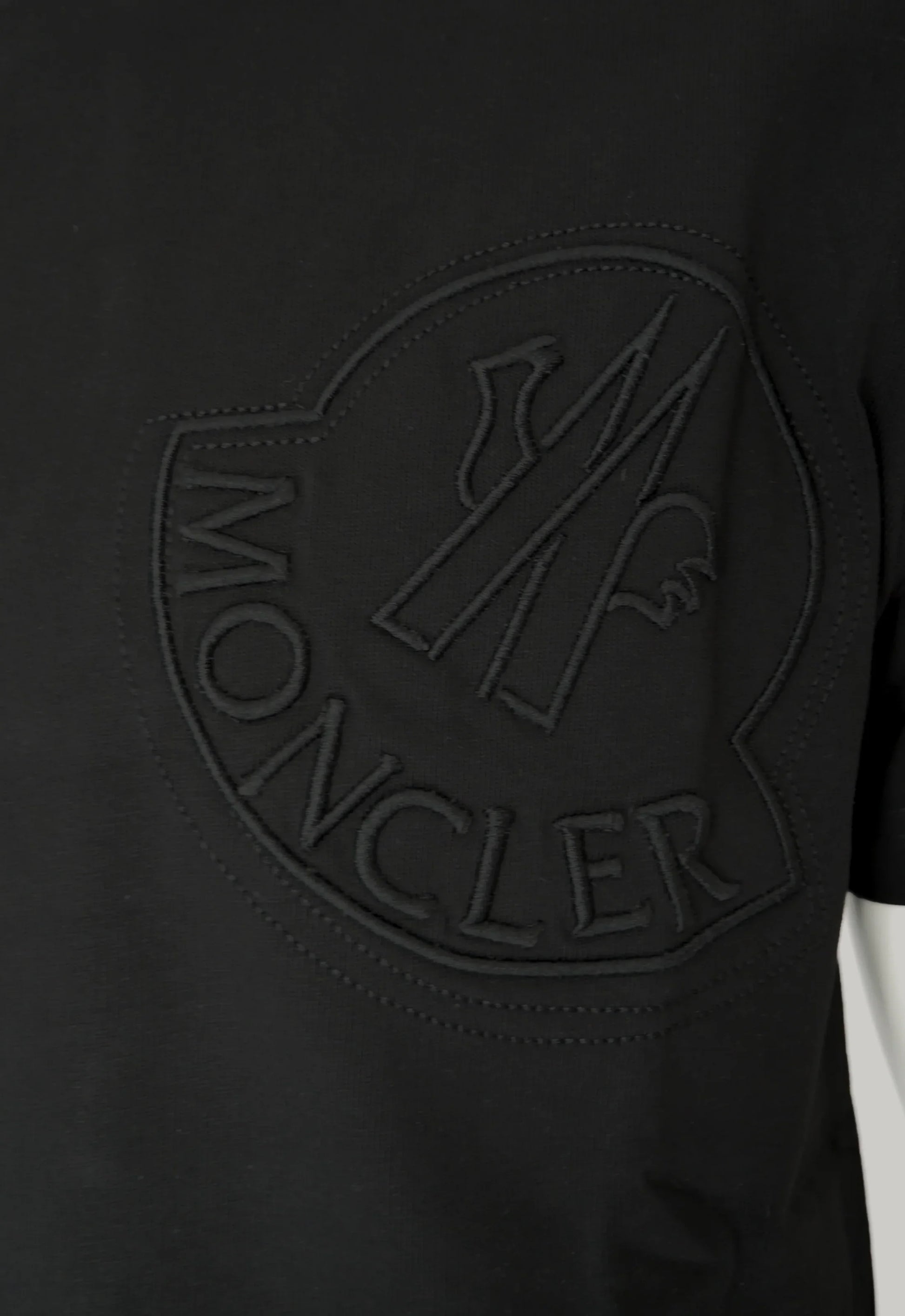 Moncler Herren T-Shirt Schwarz - Original Designer Marken Outlet - Salvin Store