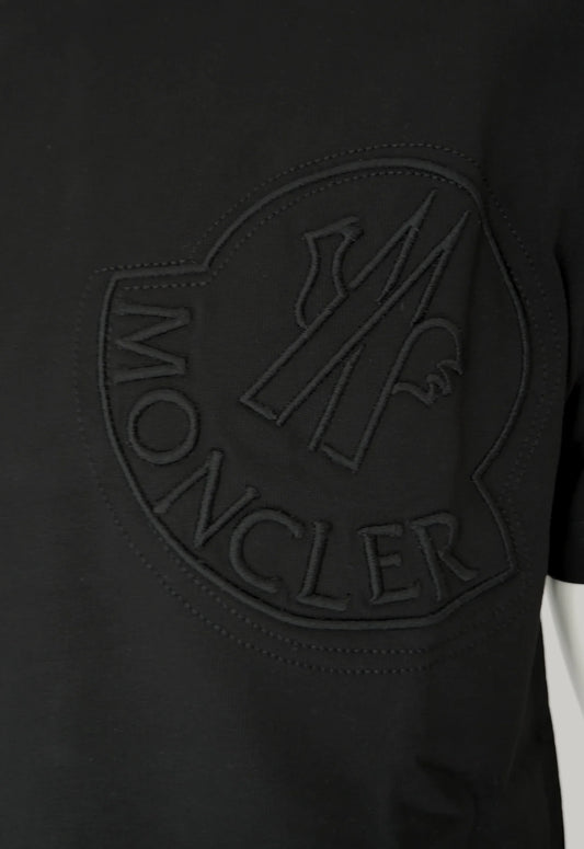Moncler Herren T-Shirt Schwarz - Original Designer Marken Outlet - Salvin Store