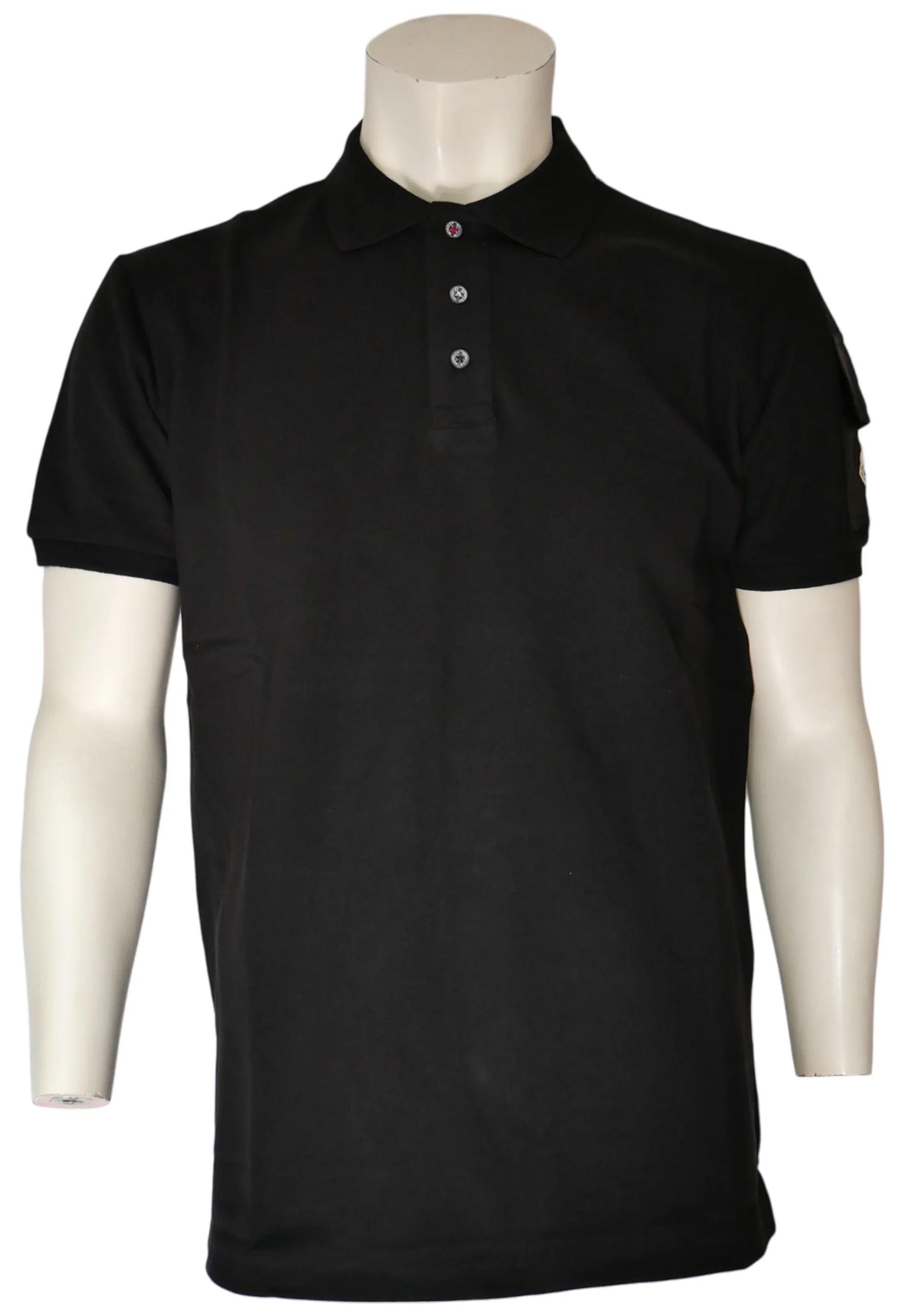 Moncler Herren Poloshirt Schwarz - Original Designer Marken Outlet - Salvin Store