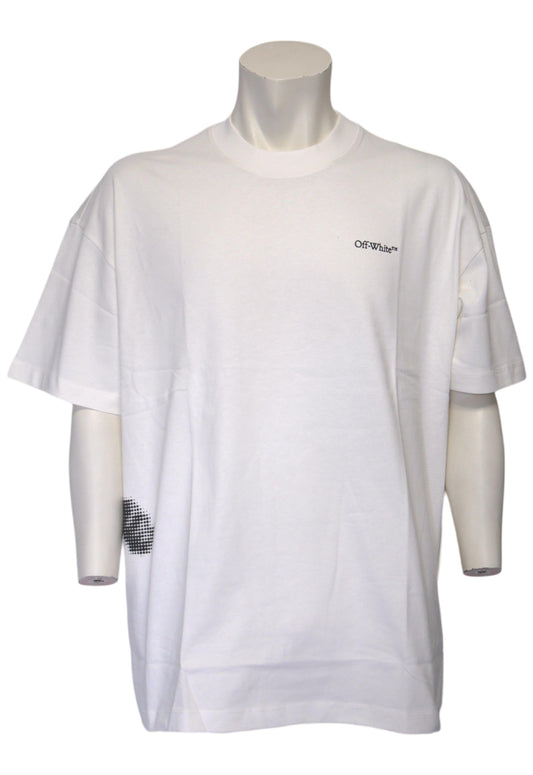 Off-White Herren T-Shirt Oversized Weiß - Original Designer Marken Outlet - Salvin Store