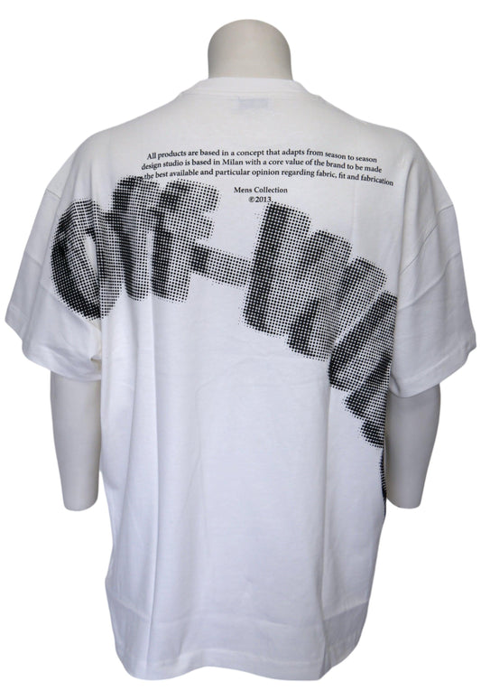 Off-White Herren T-Shirt Oversized Weiß - Original Designer Marken Outlet - Salvin Store