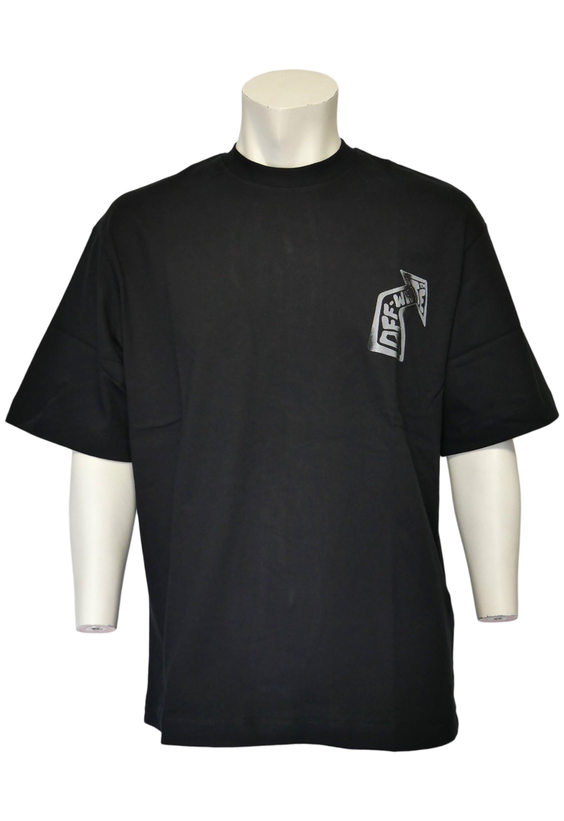 Off-White Herren T-Shirt Oversized Schwarz - Original Designer Marken Outlet - Salvin Store