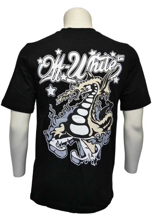 Off-White Herren T-Shirt Schwarz - Original Designer Marken Outlet - Salvin Store