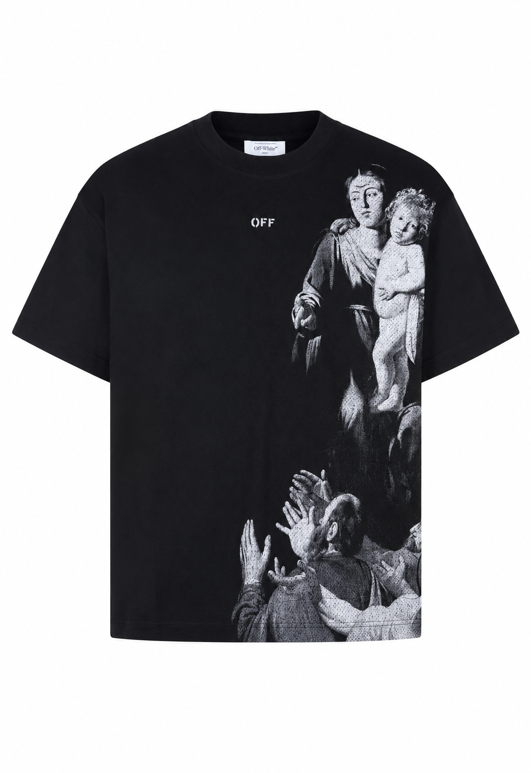 Off-White Herren T-Shirt Blurred Mary Schwarz