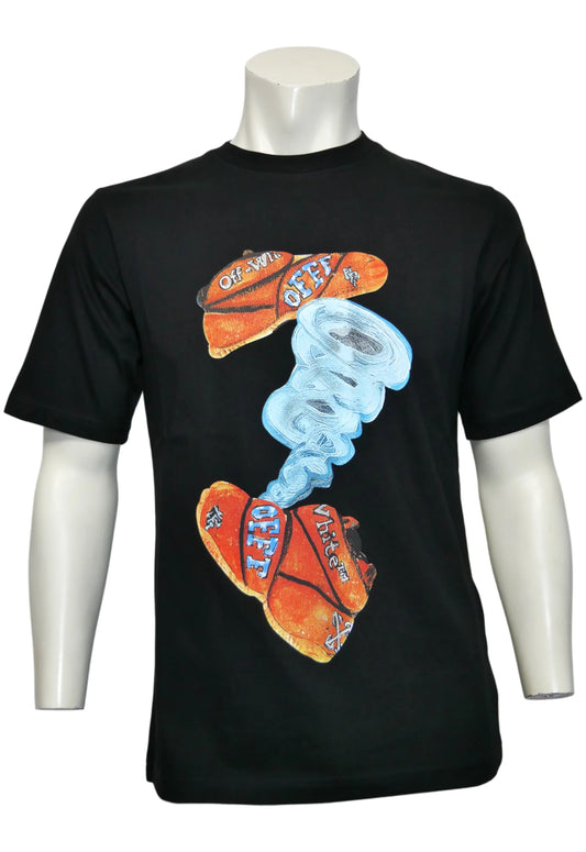 Off-White Herren T-Shirt Schwarz - Original Designer Marken Outlet - Salvin Store