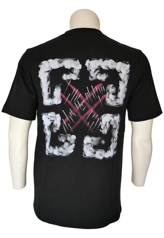 Off-White Herren T-Shirt Schwarz - Original Designer Marken Outlet - Salvin Store