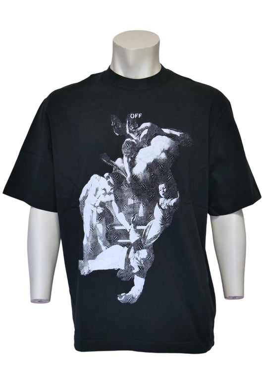 Off-White Herren T-Shirt Schwarz - Original Designer Marken Outlet - Salvin Store
