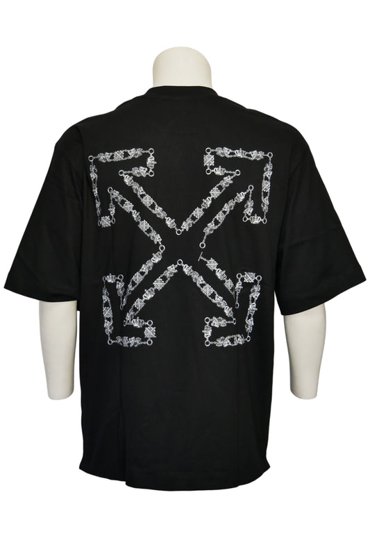 Off-White Herren Oversized T-Shirt Schwarz